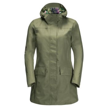 Jack Wolfskin CAPE YORK PARADISE COAT W (light moss)