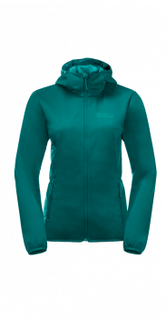 Jack Wolfskin WINDHAIN HOODY W (sea green)