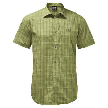 Jack Wolfskin RAYS STRETCH VENT SHIRT M (golden cypress checks)