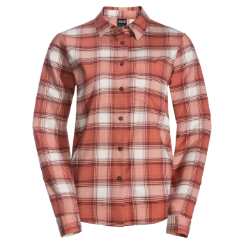 Jack Wolfskin WANDERWEG SHIRT W (autumn red checks)