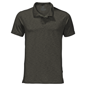 Jack Wolfskin TRAVEL POLO MEN (dark moss)