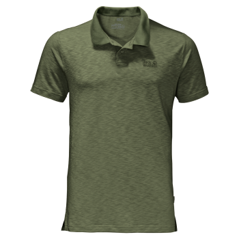 Jack Wolfskin TRAVEL POLO MEN (greenwood)