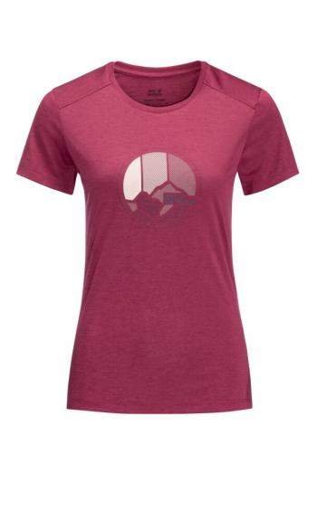 Jack Wolfskin CROSSTRAIL GRAPHIC T W (sangria red)