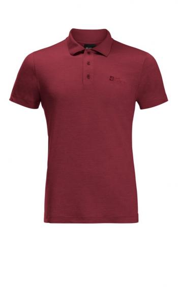 Jack Wolfskin TRAVEL POLO M (deep ruby)