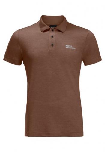 Jack Wolfskin TRAVEL POLO M (dark rust heather)