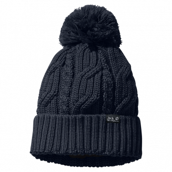 Jack Wolfskin STORMLOCK POMPOM BEANIE (night blue)