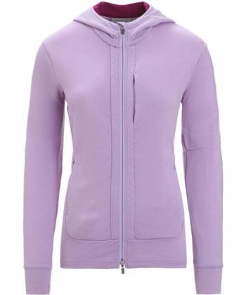 Icebreaker QUANTUM III LS ZIP HOOD W (purple gaze/go berry/cb)