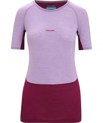 Icebreaker W 125 ZONEKNIT SS CREW (purple gaze/go berry)