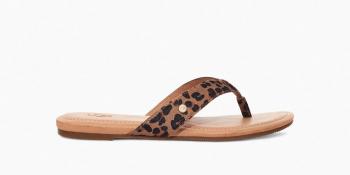 UGG TUOLUMNE LEOPARD FLIP FLOP W (tan)