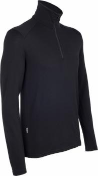 Icebreaker  MENS TECH TOP LS HALF ZIP (Black)