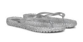 Ilse Jacobsen CHEERFUL 01 FLIP FLOPS mit Glitter (silver)