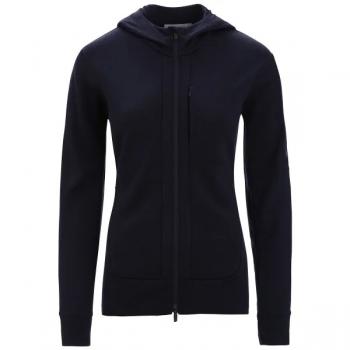 Icebreaker QUANTUM III LS ZIP HOOD W (midnight navy)