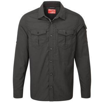 Craghoppers NosiLife ADVENTURE LS SHIRT MEN (black pepper)