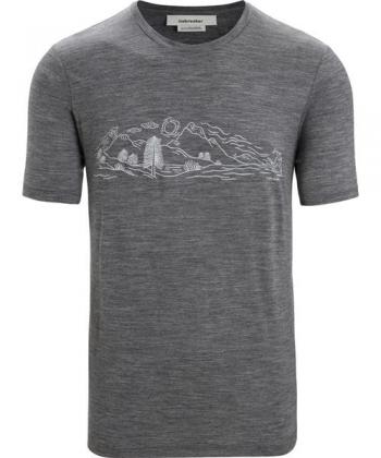 Icebreaker M TECH LITE II SS TEE NATURE SPRINT (gritstone hthr)