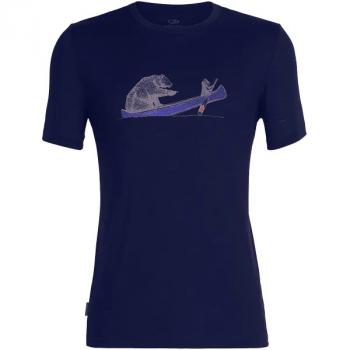 Icebreaker M TECH LITE II SS TEE CANOE COMPANIONS (midnight navy)