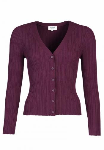 Sorgenfri Sylt SVANNI Strickjacke (raisin)