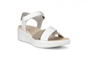 Ecco FLOWT WEDGE LX CR LEA SANDALE W (white)