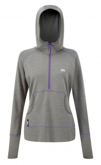Mountain Equipment WMNS CALICO HOODED ZIP TEE (Steel Grey)