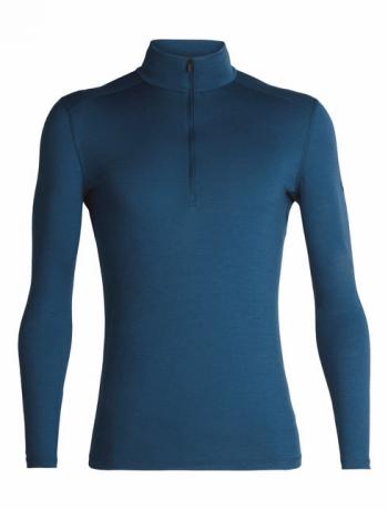 Icebreaker MENS 200 OASIS LS HALF ZIP (PRUSSIAN BLUE)