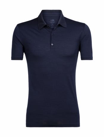 Icebreaker MENS TECH LITE SS POLO (midnight navy)