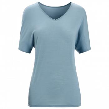 Icebreaker W DRAYDEN REVERSIBLE SS TOP (astral blue)