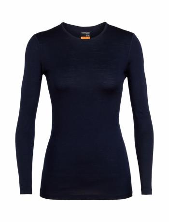 Icebreaker W 200 OASIS LS CREWE (midnight navy)