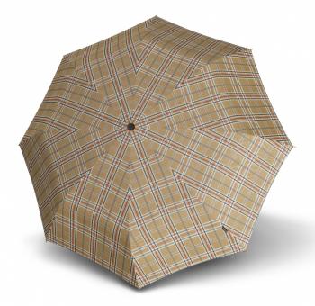 Knirps T.200 DUOMATIC CHECK Regenschirm (beige)
