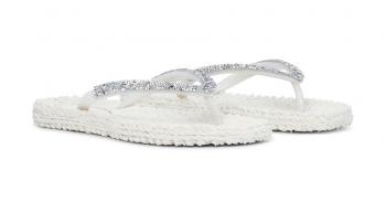 Ilse Jacobsen CHEERFUL 03G FLIP FLOPS mit Glittersteinen (creme)