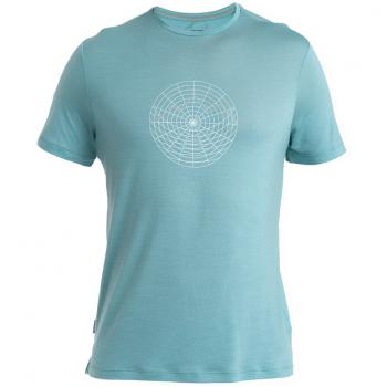 Icebreaker M 125 COOL-LITE SPHERE SS TEE VISION GRID  (cloud ray)