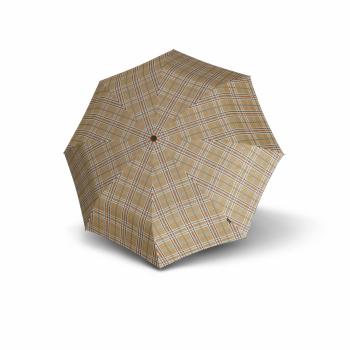 Knirps T.703 LONG AC KARO Regenschirm (beige)