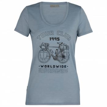 Icebreaker WMNS TECH LITE SS SCOOP TOUR CLUB 1995 (gravel)