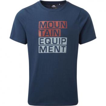 Mountain Equipment BLOCK LETTER TEE (denim blue)