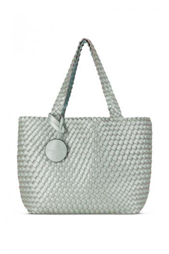 Ilse Jacobsen TOTE BAG (beach glass/metallic mint)