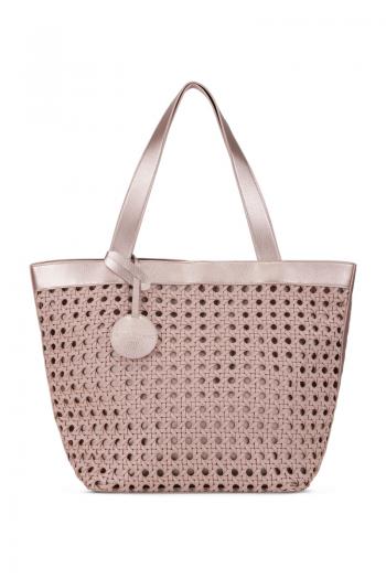 Ilse Jacobsen BRAIDED SHOPPER (adobe rose/rose gold)