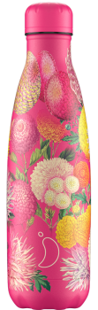 Chilly's FLORAL 500ml Isolierflasche (pink pompons)