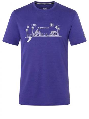 super.natural M ALL ON BOARD TEE (deep blue/feather grey)