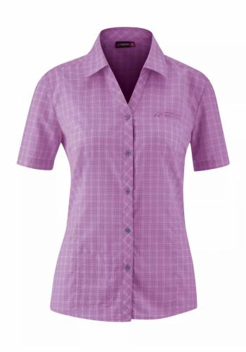 Maier Sports JARA SS BLUSE W (lilac/white checks)