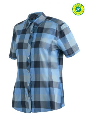 Maier Sports KENDRA S/S BLUSE W (blue check)