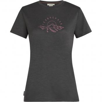 Icebreaker W 150 TECH LITE SS TEE SUNRISE SUMMIT (obsidian)