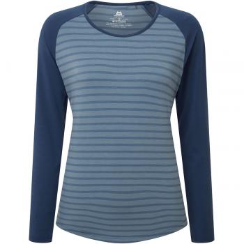 Mountain Equipment REDLINE LS TEE W (bluefin stripe/denim)