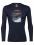 Icebreaker MENS 200 OASIS LS CREWE MT BLANC RISE (midnight navy)