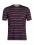 Icebreaker M WAVE SS TEE STRIPE (midnight navy/grape)