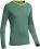 Icebreaker  MENS OASIS LS CREWE STRIPE (Bottle/Chartreuse)