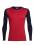 Icebreaker  MENS TECH TOP LS CREWE (Oxblood/Midnight Navy)