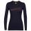 Icebreaker WMNS 200 OASIS LS CREWE SKI STRIPES (midnight navy)