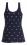 Icebreaker WMNS SIREN SHINE AOP TANK (midnight)
