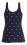 Icebreaker WMNS SIREN SHINE AOP TANK (midnight)