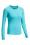 Icebreaker  WMNS 200 ZONE LS CREWE (Aquamarine/Alpine)